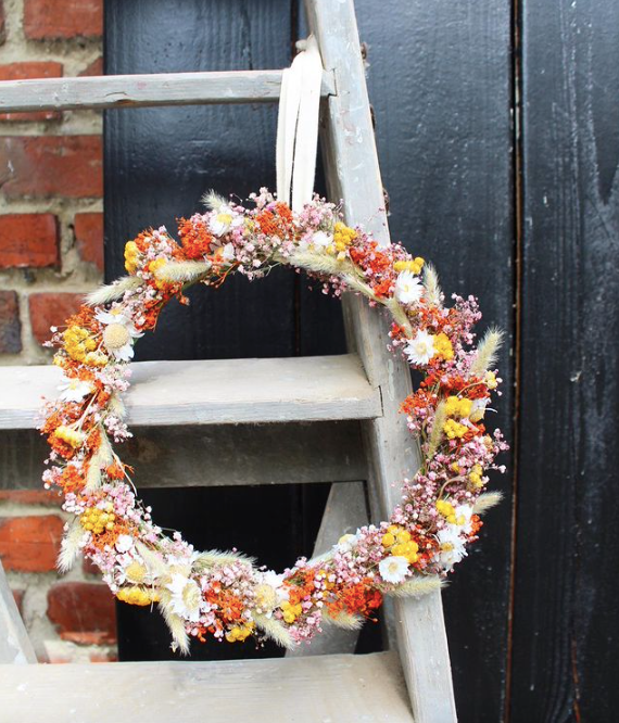 Atelier couronne de fleurs séchées