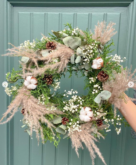 Atelier couronne de Noël