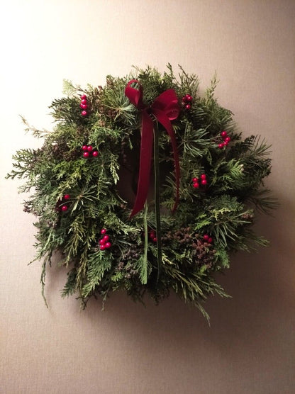 Atelier couronne de Noël