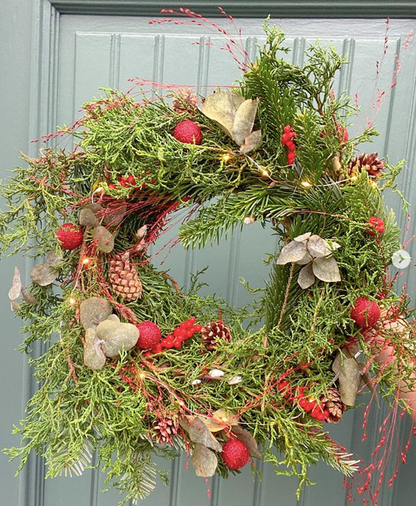 Atelier couronne de Noël